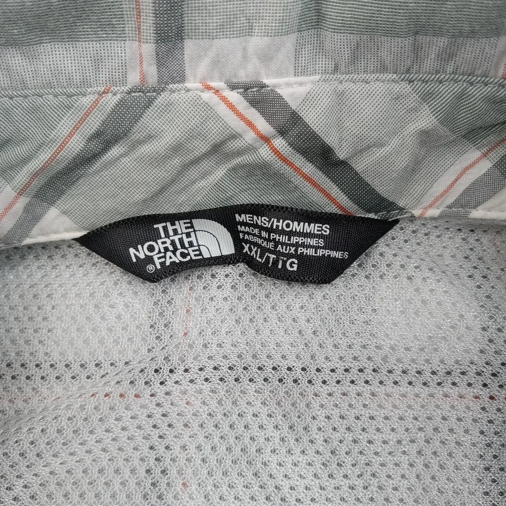 North Face Shirt Mens XL Green Plaid Vented Button Front Long Sleeve Casual‎